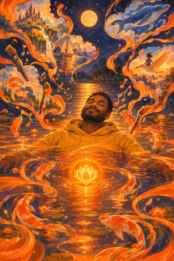 Sacral chakra illustration from Piss Dreams