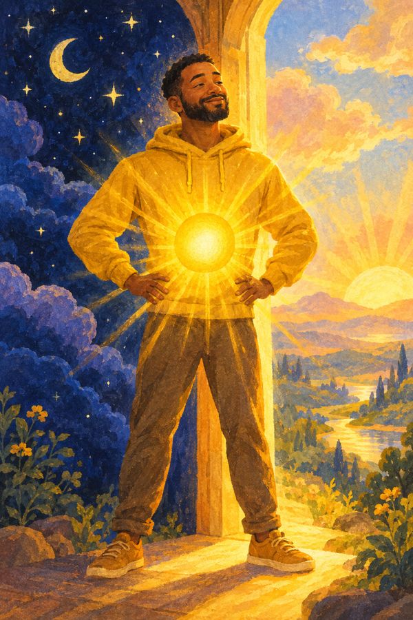 Solar Plexus chakra illustration from Piss Dreams